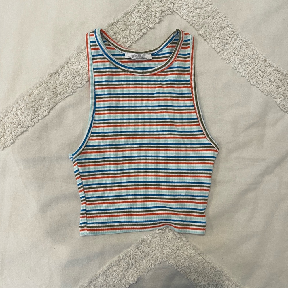 Striped Crop Top